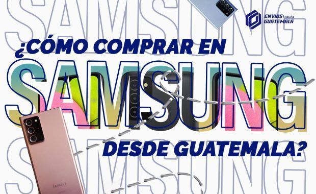 Teléfono celular Samsung de última generación portada de como comprar desde guatemala